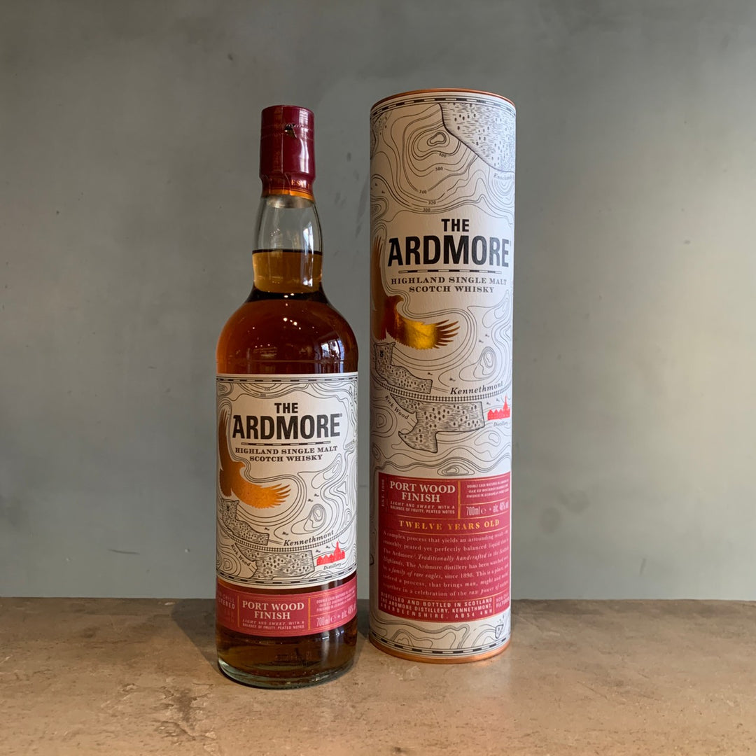THE ARDMORE TWELVE YEARS OLD PORT WOOD FINISH-アードモア 12年